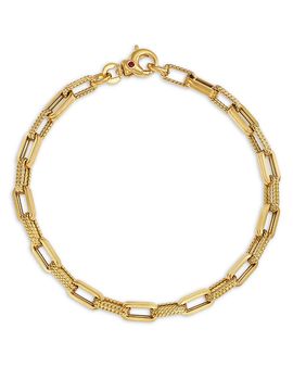 Roberto Coin Roberto Coin 18K Yellow Gold Men's Paperclip Link Chain Bracelet