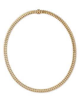 Roberto Coin Roberto Coin 18K Yellow Gold Petite Obelisco Diamond Collar Necklace, 1.02 tcw