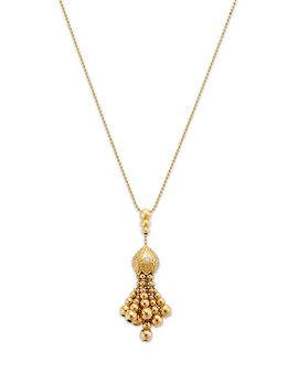 Roberto Coin Roberto Coin 18K Yellow Gold Princess Diamond Tassel Pendant Necklace, 16-18