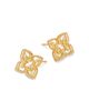 Roberto Coin Roberto Coin 18K Yellow Gold Venetian Princess Diamond Outline Stud Earrings, 0.05 tcw - 3