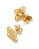 Roberto Coin Roberto Coin 18K Yellow Gold Venetian Princess Diamond Outline Stud Earrings, 0.05 tcw - 4