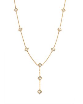 Roberto Coin Roberto Coin 18K Yellow Gold Venetian Princess Mother of Pearl Lariat Necklace, 15-17