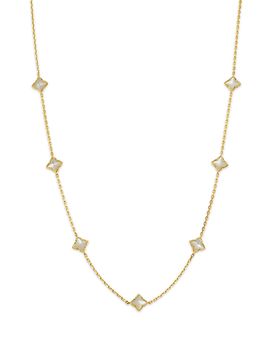 Roberto Coin Roberto Coin 18K Yellow Gold Venetian Princess Mother of Pearl Station Necklace, 16-18