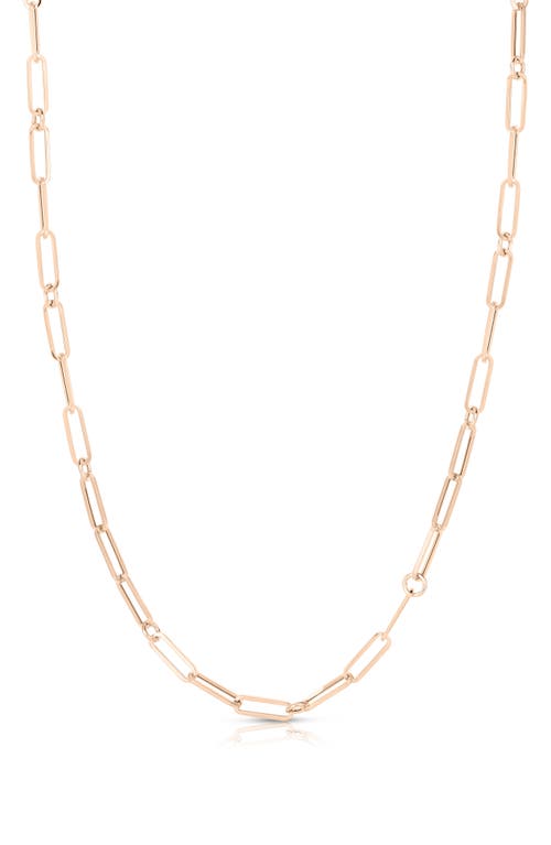 Roberto Coin Roberto Coin Designer 18k Gold Paperclip Chain Necklace
