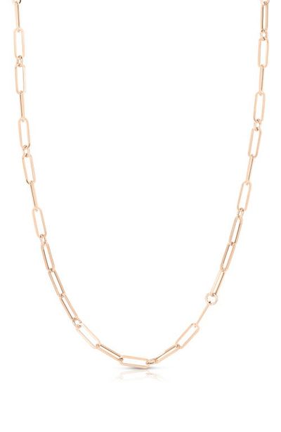 Roberto Coin Roberto Coin Designer 18k Gold Paperclip Chain Necklace
