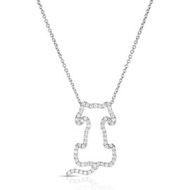 Roberto Coin Roberto Coin Diamond Dog Pendant Necklace