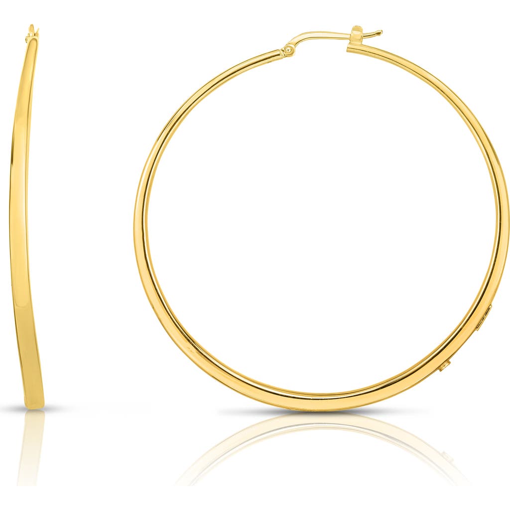 Roberto Coin Roberto Coin Oro Classic Knife Edge Hoop Earrings