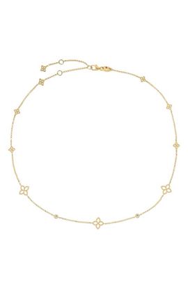 Roberto Coin Roberto Coin Principessa Diamond Flower Station Necklace