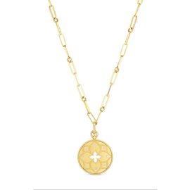Roberto Coin Roberto Coin Venetian Princess Diamond Medallion Necklace
