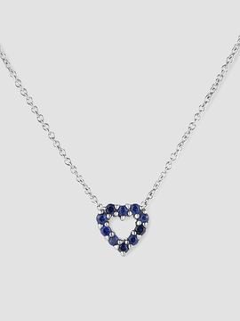 Roberto Coin Women's Double-Sided Heart 18K Yellow Gold, Pink Sapphire & 0.10 TCW Diamond Pendant Necklace