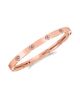 Roberto Coin Women's Love In Verona 18K Rose Gold & 0.15 TCW Diamond Bangle Bracelet - 1