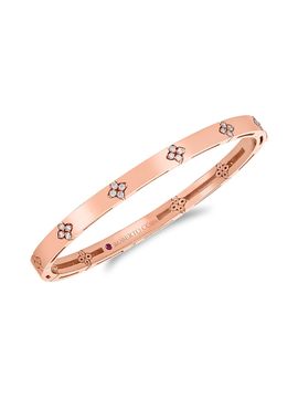 Roberto Coin Women's Love In Verona 18K Rose Gold & 0.15 TCW Diamond Bangle Bracelet