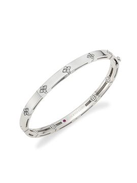Roberto Coin Women's Love In Verona 18K White Gold & 0.15 TCW Diamond Bangle Bracelet
