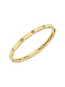 Roberto Coin Women's Love In Verona 18K Yellow Gold & 0.15 TCW Diamond Bangle