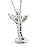 Roberto Coin Women's Tiny Treasures 18K White Gold & 0.11 TCW Diamond Espresso Martini Pendant Necklace - 5