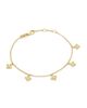 Roberto Coin Women's Venetian Princess 18K Yellow Gold & 0.18 TCW Diamond Flower Charm Bracelet/7" - 5