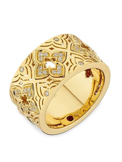 Roberto Coin Women's Venetian Princess 18K Yellow Gold & 0.25 TCW Diamond Ring