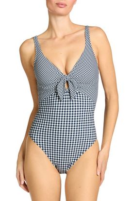 Robin Piccone Robin Piccone Brigitte Gingham One-Piece Swimsuit