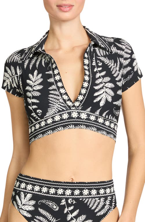 Robin Piccone Robin Piccone Hailey Short Sleeve Bikini Top