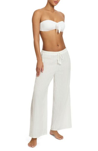 Robin Piccone Robin Piccone Marina Ladder Stitch Embroidered Cotton Cover-Up Pants