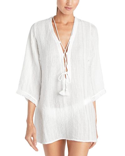 Robin Piccone Robin Piccone Natalie Front Tie Tunic Swim Cover-Up