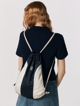 ROCCI ROCCI Classic Symbol Satin Gym Sack_Navy