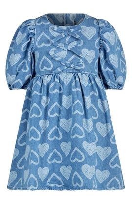 Rock Your Kid Rock Your Kid Kids' Rebel Heart Chambray Dress