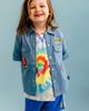 Rock Your Kid Rock Your Kid Kids' Space Appliqué Short Sleeve Cotton Chambray Snap-Up Shirt - 2