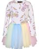Rock Your Kid Rock Your Kid Kids' Unicorn Circus Print Long Sleeve Tulle Party Dress - 1