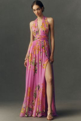 Rococo Sand Black Ties Maxi Dress