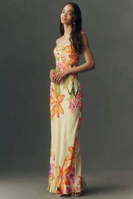 Rococo Sand Strapless Bustier Maxi Dress