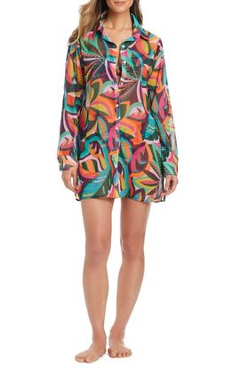 Rod Beattie Rod Beattie Chiffon Cover-Up Shirt