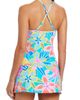 Rod Beattie Rod Beattie Floral Lattice High Neck Tankini Top - 2