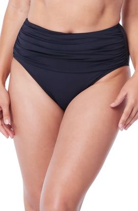 Rod Beattie Rod Beattie Kore Shirred High Waist Bikini Bottoms