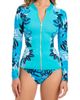 Rod Beattie Rod Beattie Long Sleeve Zip-Up Rashguard - 1