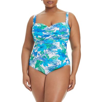 Rod Beattie Rod Beattie Mio Underwire Shirred One-Piece Swimsuit