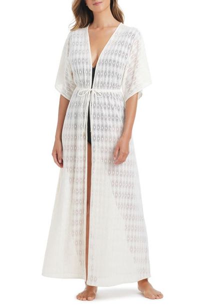 Rod Beattie Rod Beattie Open Stitch Cover Up Caftan