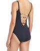 Rod Beattie Rod Beattie Plunge Lace-Up One-Piece Swimsuit - 2