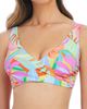 Rod Beattie Rod Beattie Print Banded Wrap Bikini Top - 1
