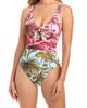 Rod Beattie Rod Beattie Print Tie Front One-Piece Swimsuit - 3