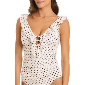 Rod Beattie Rod Beattie Ruffle Tankini Swim Top