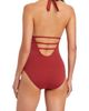 Rod Beattie Rod Beattie Ruffled Plunge Neck Halter One-Piece Swimsuit - 2