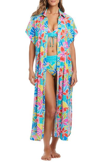 Rod Beattie Rod Beattie Short Sleeve Cover-Up Dress