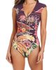 Rod Beattie Rod Beattie Tropical Print Cap Sleeve One-Piece Swimsuit - 1