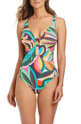 Rod Beattie Rod Beattie Tropical Print One-Piece Swimsuit