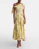 Rodarte Rodarte Asymmetric floral silk midi dress - 2