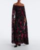 Rodarte Rodarte Caped floral devoré velvet gown - 2