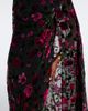 Rodarte Rodarte Caped floral devoré velvet gown - 4