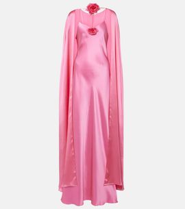 Rodarte Rodarte Caped silk gown