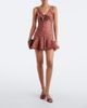Rodarte Rodarte Floral-appliqué polka-dot satin minidress - 2